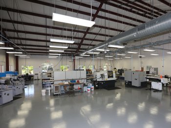 CNC and Swiss turning centers on Mictron's shop floor